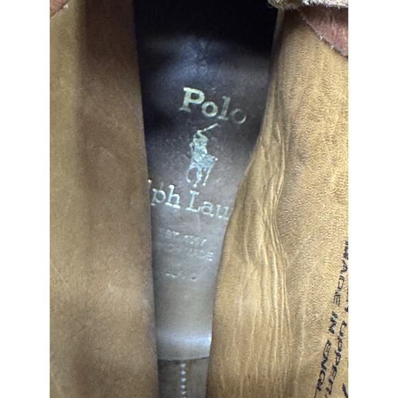 Crockett & Jones Polo Ralph Lauren Country Brogue Wingtip Boots Size 12 D - Picture 15 of 15